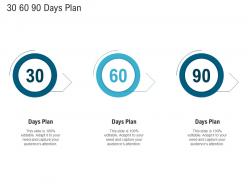 30 60 90 days plan digital healthcare planning and strategy ppt ideas