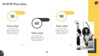 30 60 90 Days Plan Effective Employee Performance Management Framework To Boost Productivity