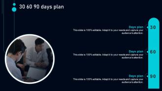 30 60 90 Days Plan Employee Separation Policy Handbook Ppt Slides Files