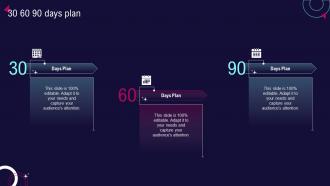 30 60 90 Days Plan Enterprise Software Development Playbook Ppt Infographics
