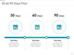 30 60 90 days plan fintech startup investor funding elevator ppt infographics