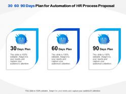 30 60 90 days plan for automation of hr process proposal ppt powerpoint icon