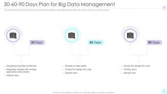30 60 90 Days Plan For Big Data Management Ppt Introduction