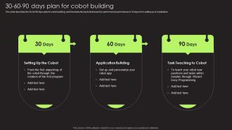 30 60 90 Days Plan For Cobot Building Cobot Safety And Risk Factors