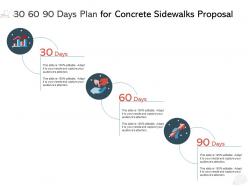 30 60 90 days plan for concrete sidewalks proposal ppt powerpoint presentation guidelines