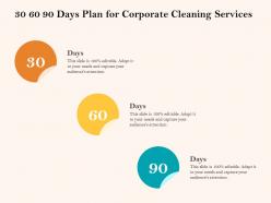 30 60 90 days plan for corporate cleaning services ppt gallery
