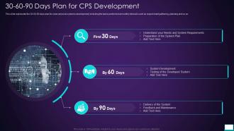 30 60 90 Days Plan For Cps Development Intelligent System