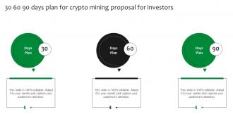 30 60 90 Days Plan For Crypto Mining Proposal For Investors Ppt Slides Ideas