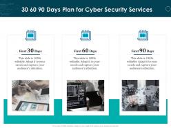 30 60 90 days plan for cyber security services ppt powerpoint presentation template