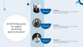 30 60 90 Days Plan For Digital Marketing Agency Proposal