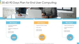 30 60 90 days plan for end user computing ppt powerpoint presentation summary rules