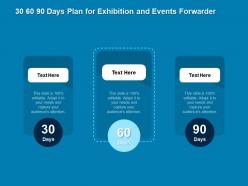 30 60 90 days plan for exhibition and events forwarder n111 ppt powerpoint presentation inspiration