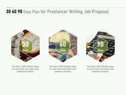 30 60 90 days plan for freelancer writing job proposal ppt powerpoint show