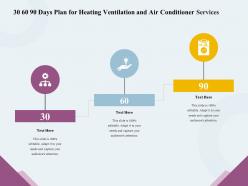 30 60 90 days plan for heating ventilation and air conditioner services ppt file aids