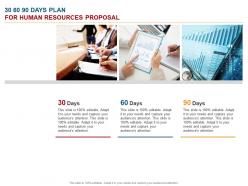 30 60 90 days plan for human resources proposal ppt powerpoint presentation layouts