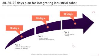 30 60 90 Days Plan For Integrating Industrial Robot V2 Ppt Ideas Background Images