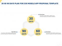 30 60 90 days plan for ios mobile app proposal template ppt powerpoint presentation example