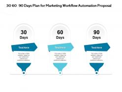 30 60 90 Days Plan For Marketing Workflow Automation Proposal Captureppt Powerpoint Presentation Good