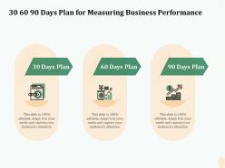 30 60 90 days plan for measuring business performance ppt gallery