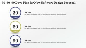 30 60 90 days plan for new software design proposal