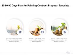 30 60 90 days plan for painting contract proposal template ppt powerpoint presentation icon images