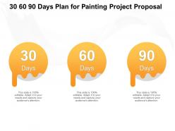 30 60 90 Days Plan For Painting Project Proposal Ppt Powerpoint Presentation Template