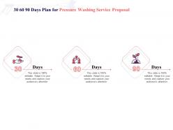 30 60 90 days plan for pressure washing service proposal ppt powerpoint presentation graphics