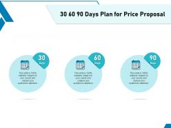 30 60 90 days plan for price proposal ppt powerpoint presentation slides model