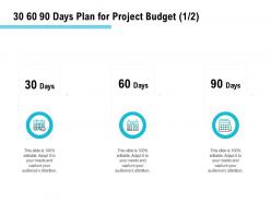 30 60 90 Days Plan For Project Budget C1463 Ppt Powerpoint Presentation Infographics Slide