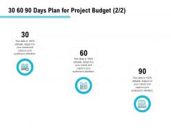30 60 90 Days Plan For Project Budget C1464 Ppt Powerpoint Presentation Summary