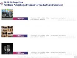 30 60 90 Days Plan For Radio Advertising Proposal For Product Sale Increment Ppt Example