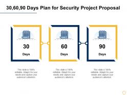 30 60 90 Days Plan For Security Project Proposal Ppt Powerpoint Presentation Slide