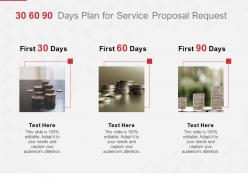 30 60 90 days plan for service proposal request ppt powerpoint outline