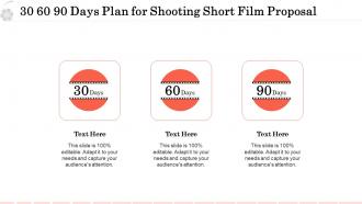 30 60 90 Days Plan For Shooting Short Film Proposal Ppt Visual Aids ...