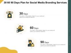 30 60 90 days plan for social media branding services ppt powerpoint brochure