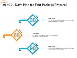 30 60 90 days plan for tour package proposal ppt powerpoint presentation icon
