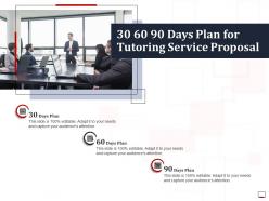 30 60 90 days plan for tutoring service proposal ppt powerpoint pictures