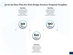 30 60 90 days plan for web design services proposal template ppt powerpoint show