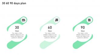 30 60 90 Days Plan Hard Money Loan Services Proposal Ppt Slides Example