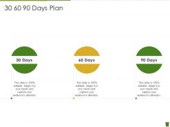 30 60 90 days plan industrial waste management ppt ideas