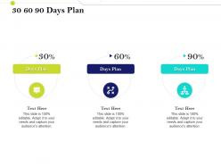 30 60 90 days plan infrastructure management im services and strategy ppt clipart