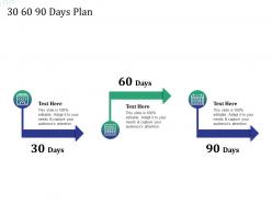 30 60 90 days plan investment pitch raise funds financial market ppt gallery background