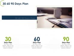 30 60 90 days plan l1299 ppt powerpoint presentation slides outline