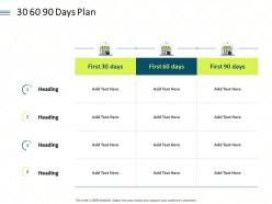 30 60 90 days plan l1902 ppt powerpoint presentation outline show