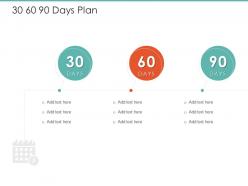 30 60 90 days plan logistics operations in supply chain ppt template