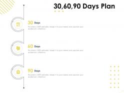 30 60 90 days plan m1634 ppt powerpoint presentation model ideas