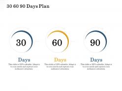 30 60 90 days plan m2293 ppt powerpoint presentation professional deck