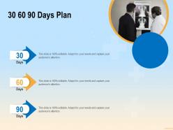 30 60 90 days plan m3376 ppt powerpoint presentation model templates