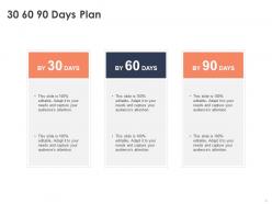 30 60 90 days plan management c1059 ppt powerpoint presentation diagram images