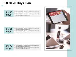 30 60 90 days plan management c1090 ppt powerpoint presentation inspiration